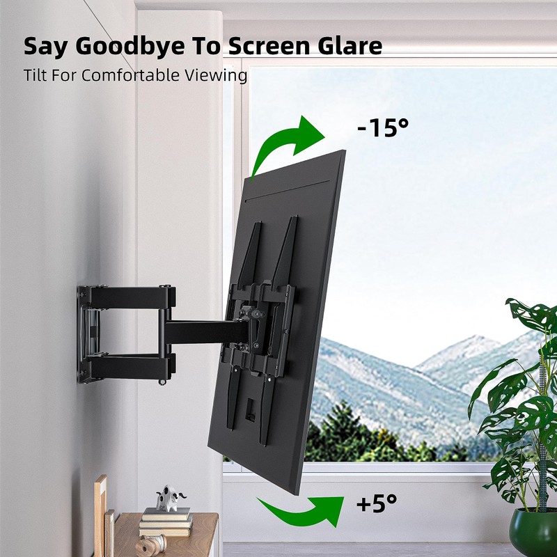 Full Motion TV Wall Mount for Most 37"-84" Flat Screen