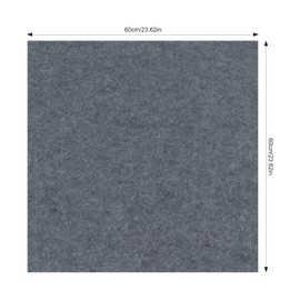 24" X 24" Peel and Stick Carpet Tiles, 15 Pack/58 Sq Ft Adhesive Carpet, Square Panel Floor Mat Indoor/Outdoor (Grey)