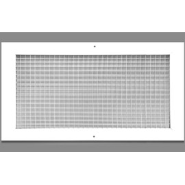 12" x 18" or 18" x 12" Cube Core Eggcrate Return Air Grille - Aluminum Rust Proof - HVAC Vent Duct Cover - White [Outer Dimensions: 14.75]