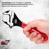 SEDY 6" Adjustable Wrench Pipe Spanner: Wide Jaw Black Oxide