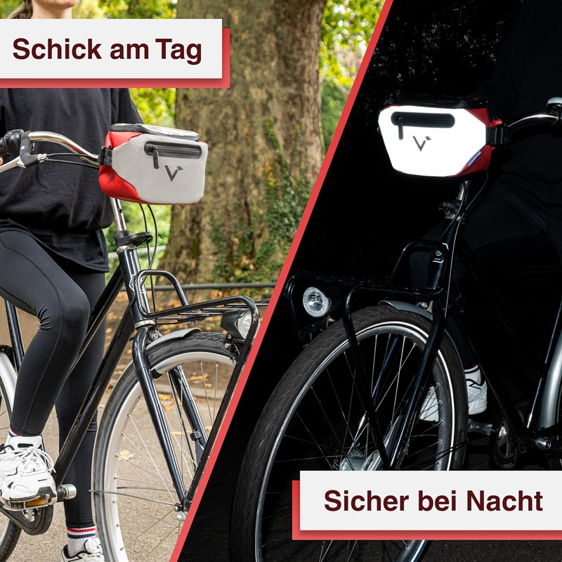 Valkental® - Klickfix 3-in-1 Bicycle Bag Handlebar Compatible | Fully