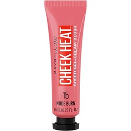 Maybelline Cheek Heat Gel-Cream Blush, lightweight, Breathable Feel, Sheer Flush Of Colour, Natural-Looking, Dewy Finish, Oil-Free, Face Makeup, Nude Burn, 10ml