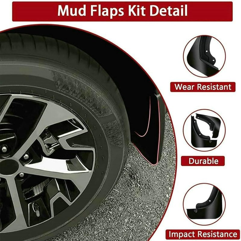 4Pcs Splash Guards Mud Flaps Guards Fender Mudguard Protector Accessories