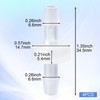 PAGOW 1/4 Inch Check Valve, 4 Packs 6mm One-Way Barb