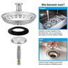 HUAERSICO Blanco Kitchen Sink Drain Plug 79 mm - Sink