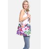 ComfyLuxe Hibiscus Pattern 2-IN-1 Beach Towel & Tote Bag