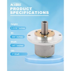 ACEBRI Spindle Assembly fit Bobcat 36006N Exmark 1-302030 302030 Jacobsen 552189 Kees 101455 362024 Lesco 050135 Snapper 5-9759 7059759 7-6379 for Stens 285-809 1 Pack
