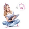 Operitacx Comfortable Protein Earmuffs Cat Ears Unicorn Horn Headset for