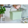 SmartStore Bioabfallbehälter 5 L | Grün | Küchenrecycling und Kompost