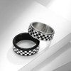 ANIEJUFI Anxiety Ring for Men Women Stainless Steel Spinner Rings