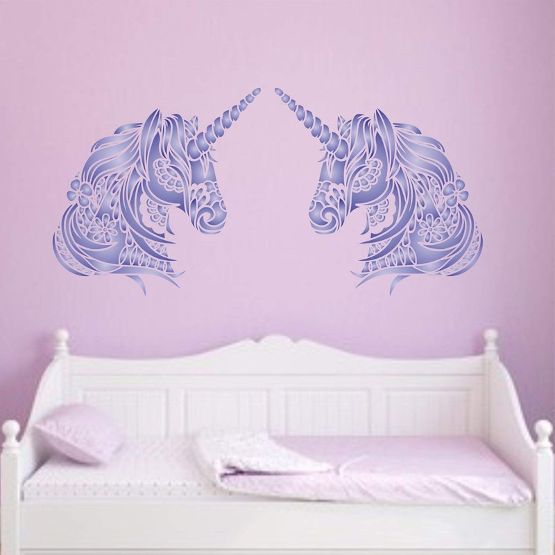 Unicorn Head Stencil, 8.5 x 8.5 inches (M) - Stencil