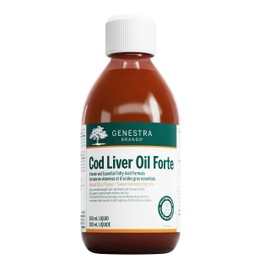 Genestra Brands - Cod Liver Oil Forte - Vitamin and Essential Fatty Acid Supplement to Support Cognition, Bones, Vision, and Skin - 300 ml Liquid - Natural Citrus Flavour