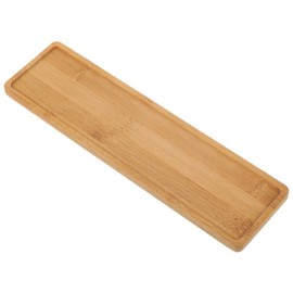 Milisten Small Wooden Platters, Rectangle Long Charcuterie Boards Wood Serving Trays Cheese Plates Dessert Trays Appetizer Plates for Cookie Snack Dessert
