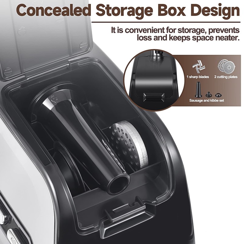 ALTRA LIFE Meat Grinder, Sausage Stuffer, [2800W Max] Electric Meat