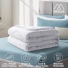 MEELUS Lightweight Comforter Cooling White, All Season Duvet Insert Breathable
