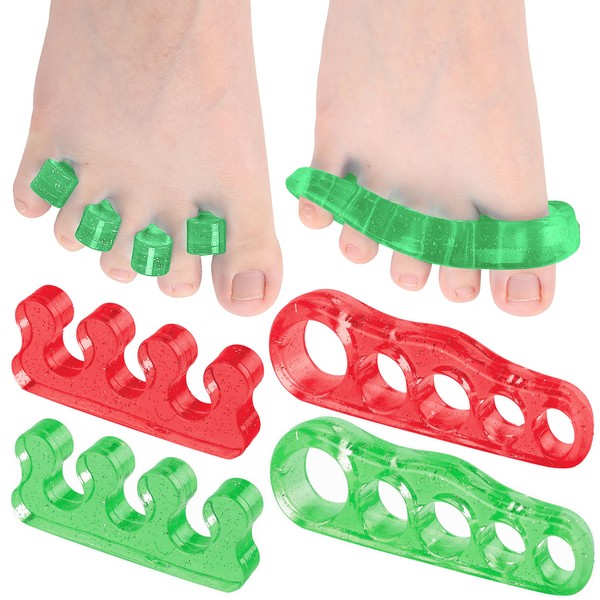 ToePal- Gel Toe Separators & Toe Spreader, 4 Pieces of