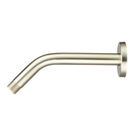 Purelux Shower Arm 8 Inches Universal Replacement Made of Stainless Steel, Brushed Nickel Finish Flange Included