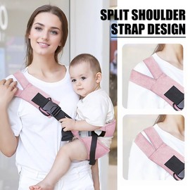 Shoulder Strap Strap, Strap with Adjustable Pads, 2025 Ergonomic Strap, Portable Lightweight Anti Slip Hip Strap 5-50lbs (Pink)