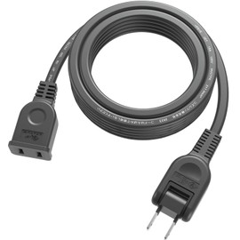 Extension Cord, Black, 180° Swing Plug, Power Extension Cord, 15A, 1500W, 3 Meters, Fire Prevention Insulation Cap, Power Strip, 3 m, Power Tool, Extension, Cold Resistant, Heat Resistant, Flexible,