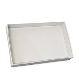 Light Silver Folding View Top Box 10 X 7 | Quantity: 25