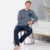 Erwin Müller Men's Single Jersey Pyjamas, navy