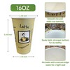 Pokanic Paper Cups [16 oz] Lids and Sleeves x [25