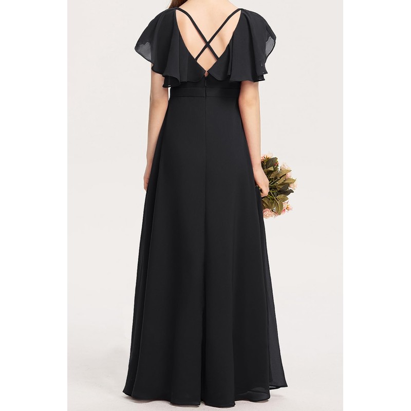 Galawaqe Kids Junior Bridesmaid Dresses Chiffon Flower Girl Dress for