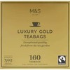 M & S Marks And Spencer 160 Luxury Gold Tea Bags