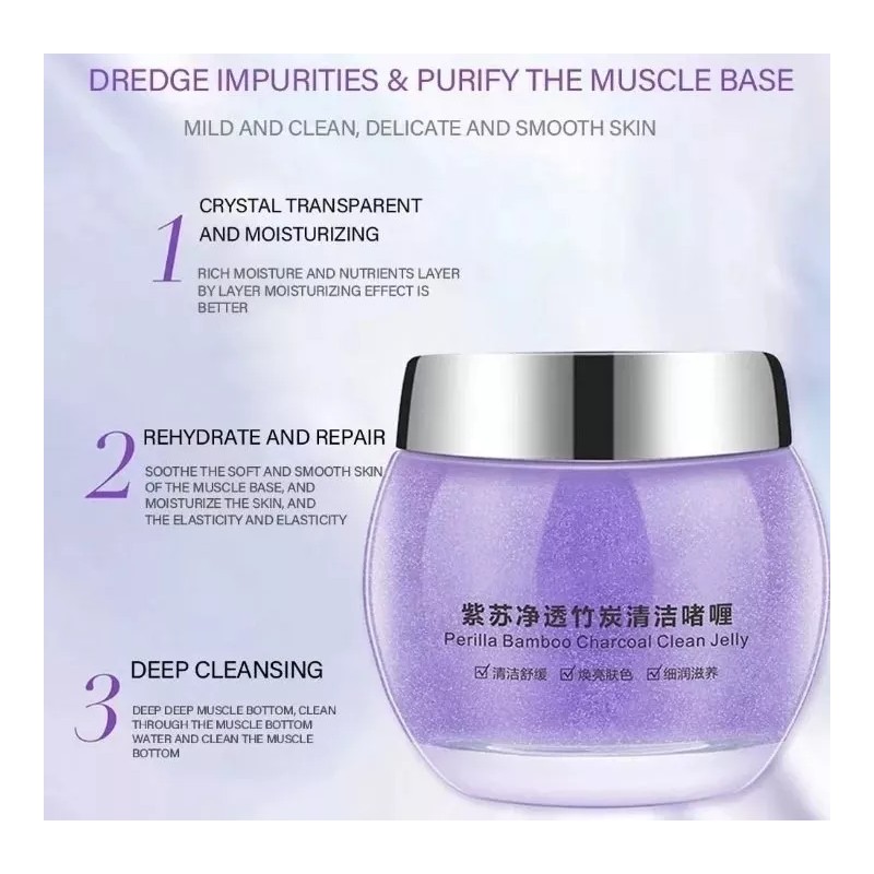 exfoliante de bamboo activado Gel Con Carbon De Bamboo Exfolia