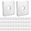 QWORK 50-Pack Galvanized Square Washers Plate – 1/2" ID, 2x2"