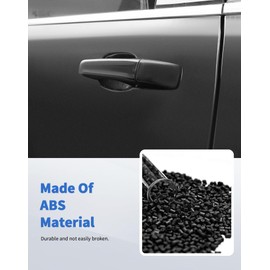 DSWSQ for Jeep Grand Cherokee Black Exterior Door Handle Cover Kit with Smart Key Holes for 2011-2021 Jeep Grand Cherokee/Dodge Durango 2011-2020 Accessories