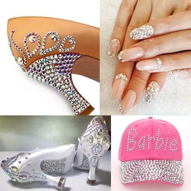 DIY Crafts 10 Pcs, White, (Regular Small) Mixed Sew on Rhinestone Claw Crystal Rhinestones for DIY Craft, Jewelry Making,Clothing Accessory (Copper, Gol(10 Pcs, White)