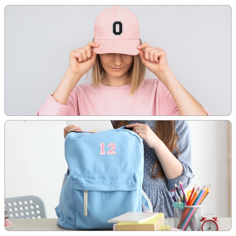 MECCANIXITY 10Pcs Number Patches Embroidered Decorative Repair Patches Iron on