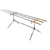HUIOP Fishing Rod Holder, Adjustable Retractable, Aluminum, Black, Deck Mount,