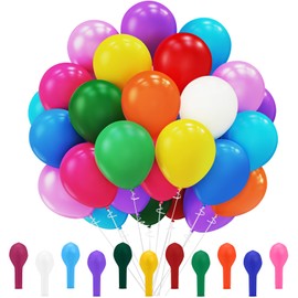 110 Palloncini Compleanno in Vari Colori, 12 Pollici Palloncini Colorati in Lattice, 11 Colori di Palloncini Elio per Decorazioni Compleanno, Laurea, Baby Shower, Festa, Matrimonio