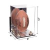 Better Display Cases Acrylic Football Display Case Vertical with Mirror