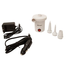 Vango White Mistral AC/DC Pump, Makes Inflating And Deflating A Breeze