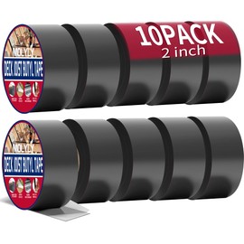 MOLYLY Butyl Joist Tape 2 inch, 2" x 50' Deck Joist Tape for Decking, 10 Rolls Waterproof and Anti-Corrosion Flashing Deck Tape Joist for Extend Deck Beam Roof Life Decking Tape