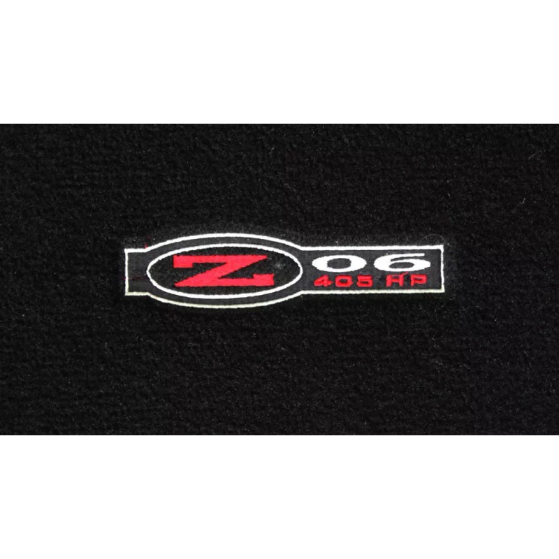 AFM NEW! Black Floor Mats 1998 - 2004 Corvette Embroidered