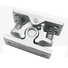 Cucioki 1Pcs Spring Loaded Door Easy Lock Door Easy Lock Stop Catch Release Clamp Double Roller Catch (Mp-4)