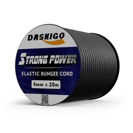 Bungee Cord Elastic Shock Cord, 4mm x 20M Black