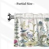 DXTKWL Valance for Windows Wildflowers Leaves Rod Pocket Window Treatment