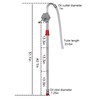 15-55 Gallon Rotary Hand Drum Pump, Heavy Duty Aluminum Barrel