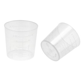 BIUDECO 60ml Plastic Measuring Cups Set Graduated Scale Cups for DIY Projects 40 Pieces