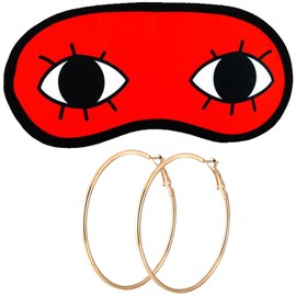 SZMLJH Ayase Seiko Cosplay Eye Patch Anime Seiko Ayase Eyemask Earrings Costume Prop Accessories