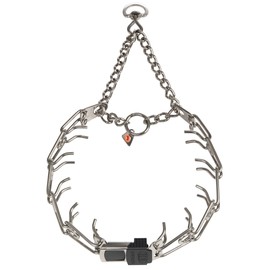 Herm Sprenger Dog Training Prong Collar with Quick Release Cliclock Buckle & Swivel Ring | Adjustable Length Stainless Steel Collar Made in Germany for Large Dogs up to 20" Neck (3.2mm Prongs)