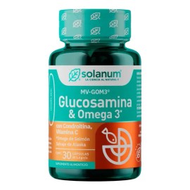 Suplemento en cápsulas Solanum turquesa Glucosamina x 1.4g