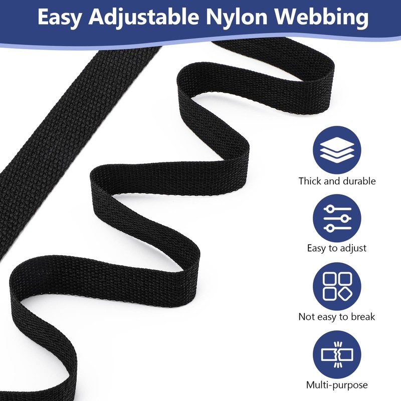 BREANIFULL 20 m Webbing 25 mm Nylon Webbing Strap with