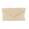 LONI Women Neat Envelope Clutch/Shoulder Bag Faux Suede