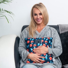 W&F HOME Hysterectomy Pillow, C Section Recovery Must Haves, After Surgery Gifts for Women, Post Tummy Tuck Products, Blue Butterflies